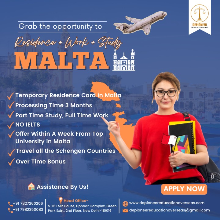 Grab the opportunity  MALTA residence work study